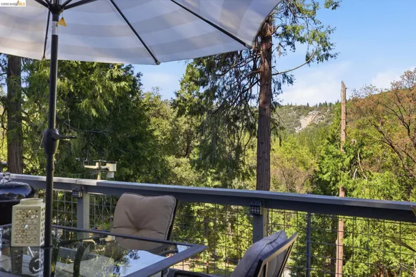 a view of roof with furniture