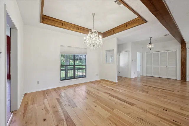 a view of livingroom with hardwood floor and window