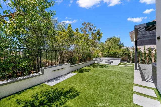 a view of balcony with yard