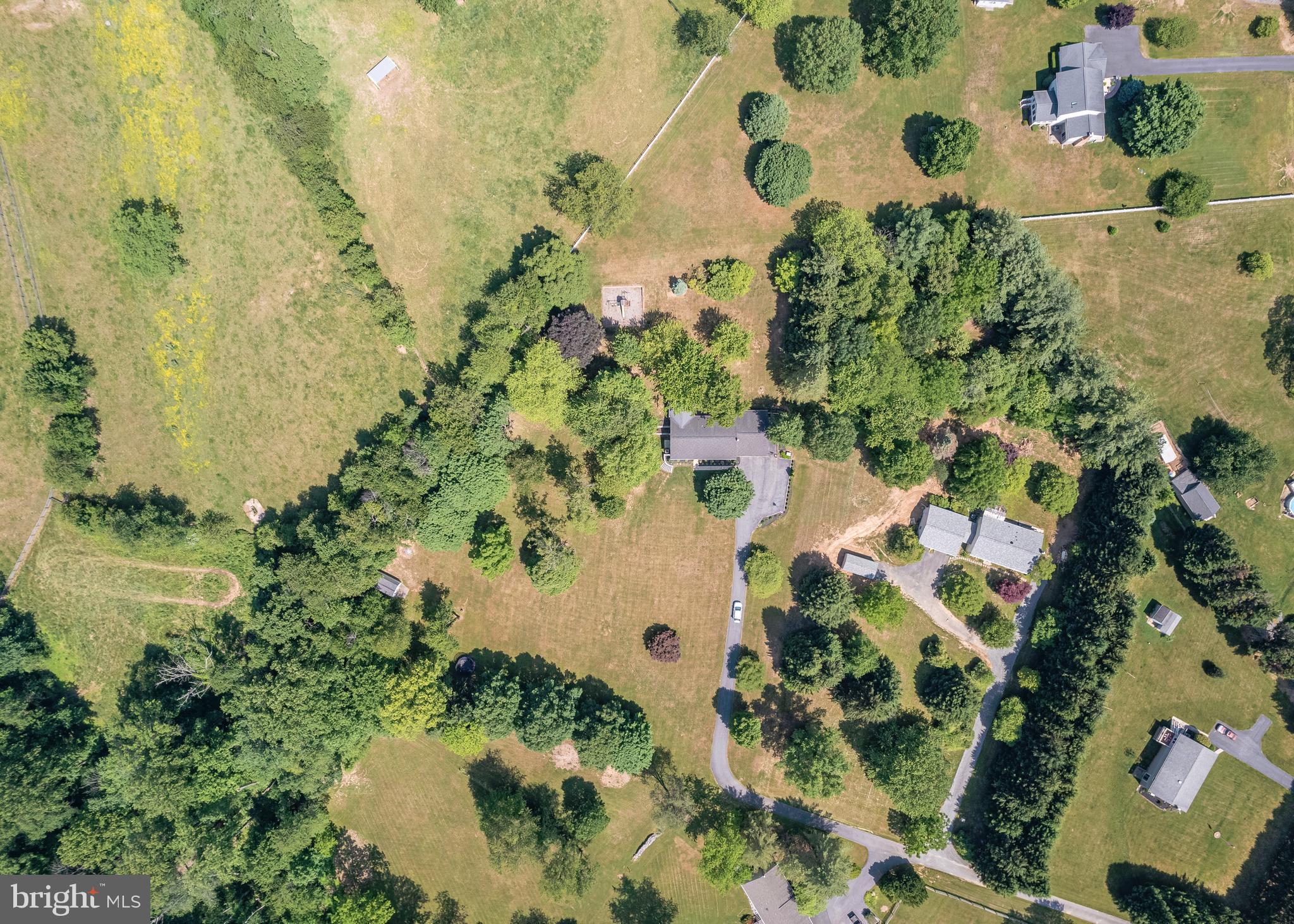 5156 Perry Road Mount Airy, MD 21771 - Photo 80 of 83 AERIAL VIEW - 2.60 ACRES FLAG LOT
