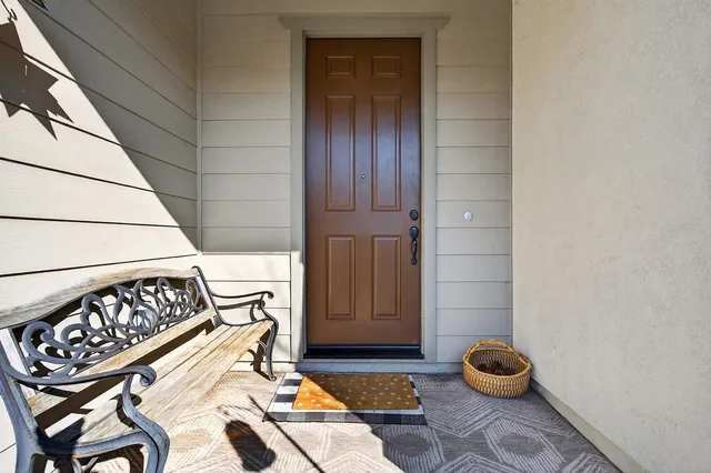 a view of hallway with stairs