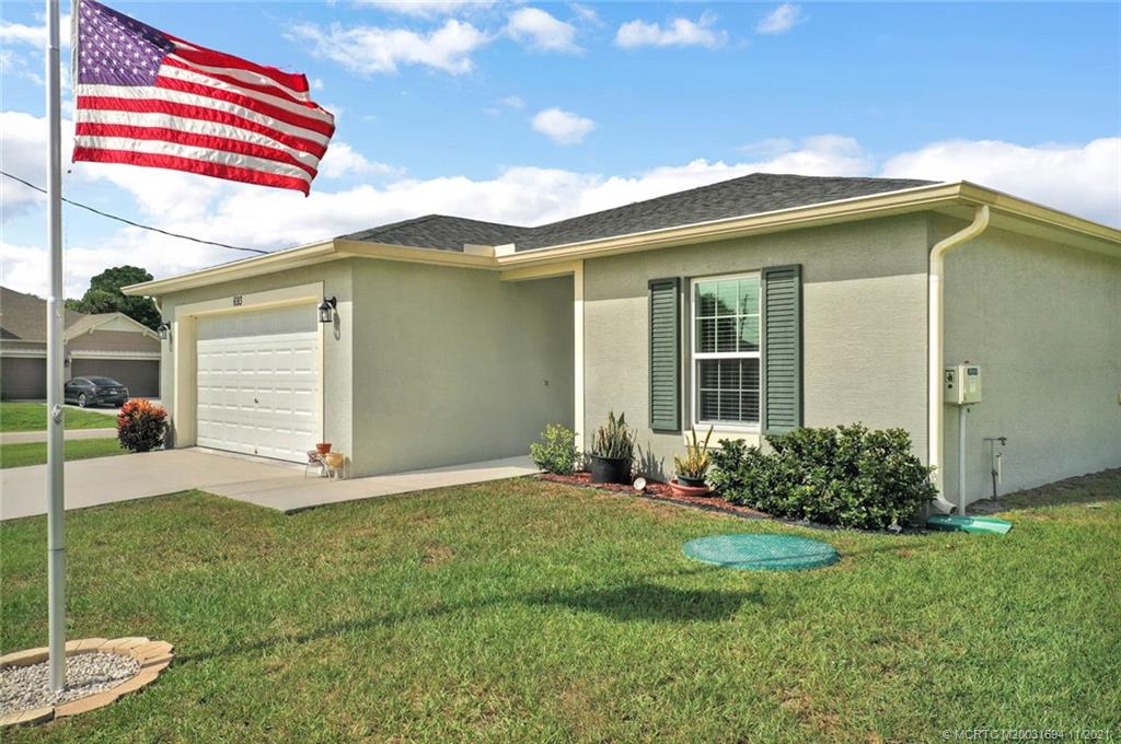 693 Southwest Jada Road Port St. Lucie, FL 34953 - Photo 17 of 18 EXTERIOR FRONT ELEVATION
