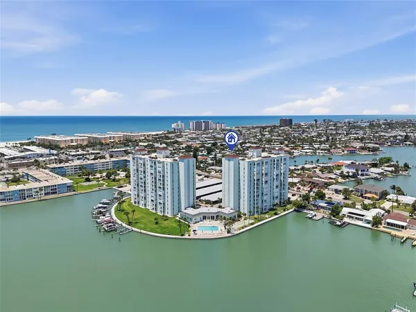 a view of a city with tall buildings