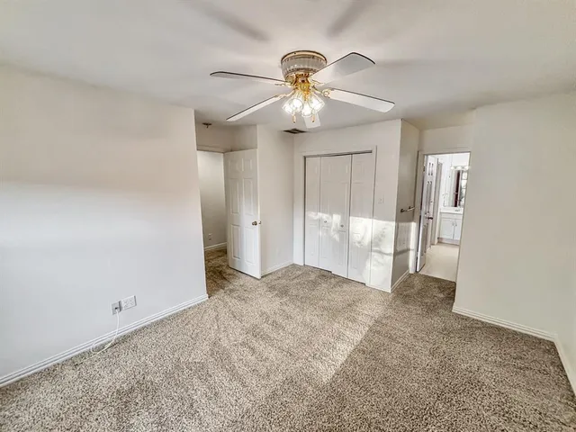 a view of backyard with green space