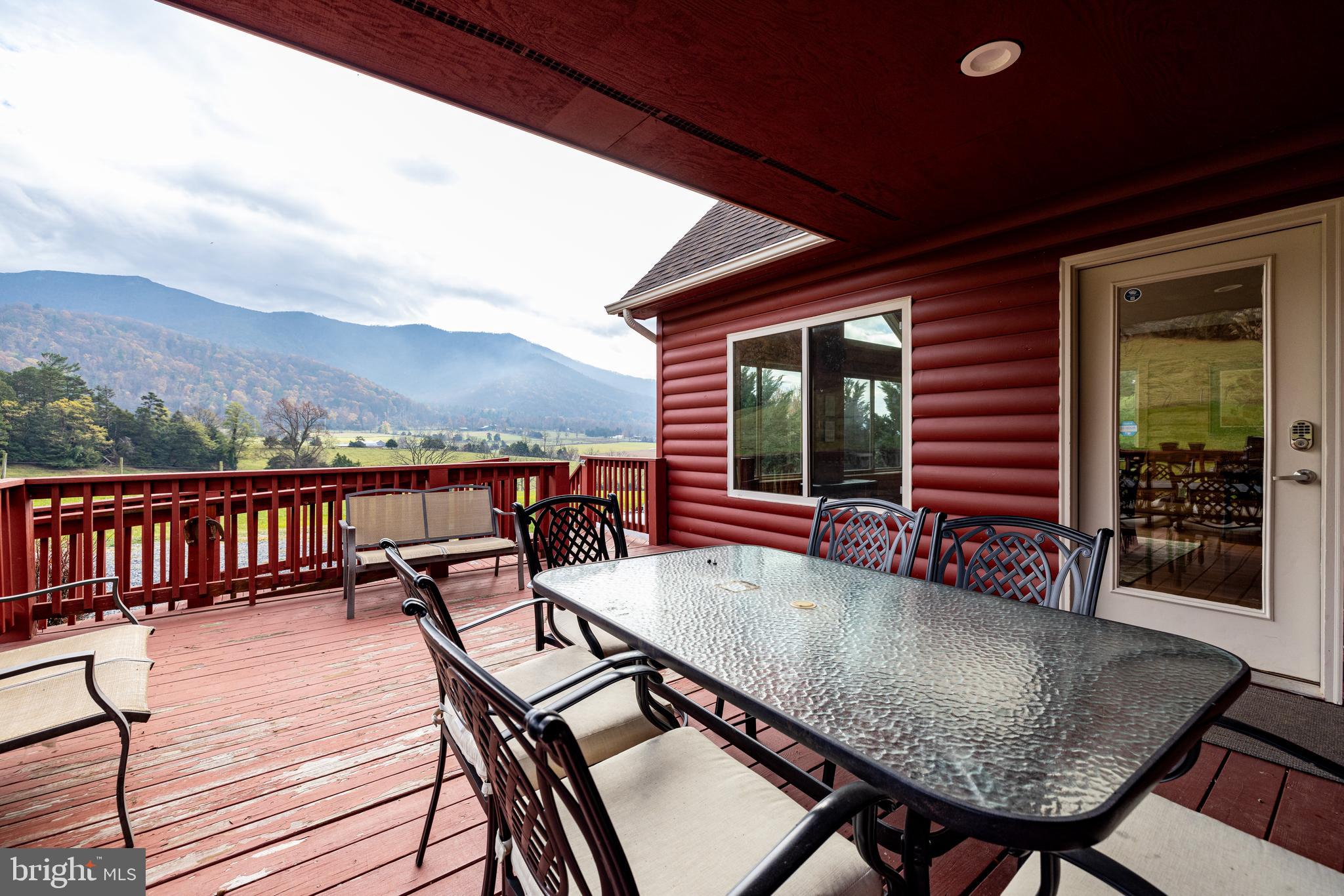 2225 Valley Burg Road Luray, VA 22835 - Photo 39 of 74 a view of a chairs and table in the balcony