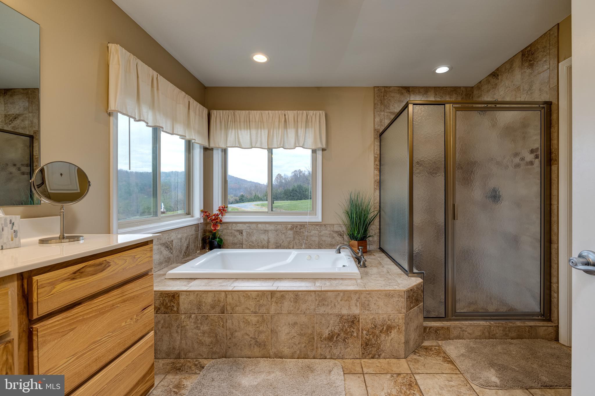 2225 Valley Burg Road Luray, VA 22835 - Photo 54 of 74 a spacious bathroom with a tub and shower