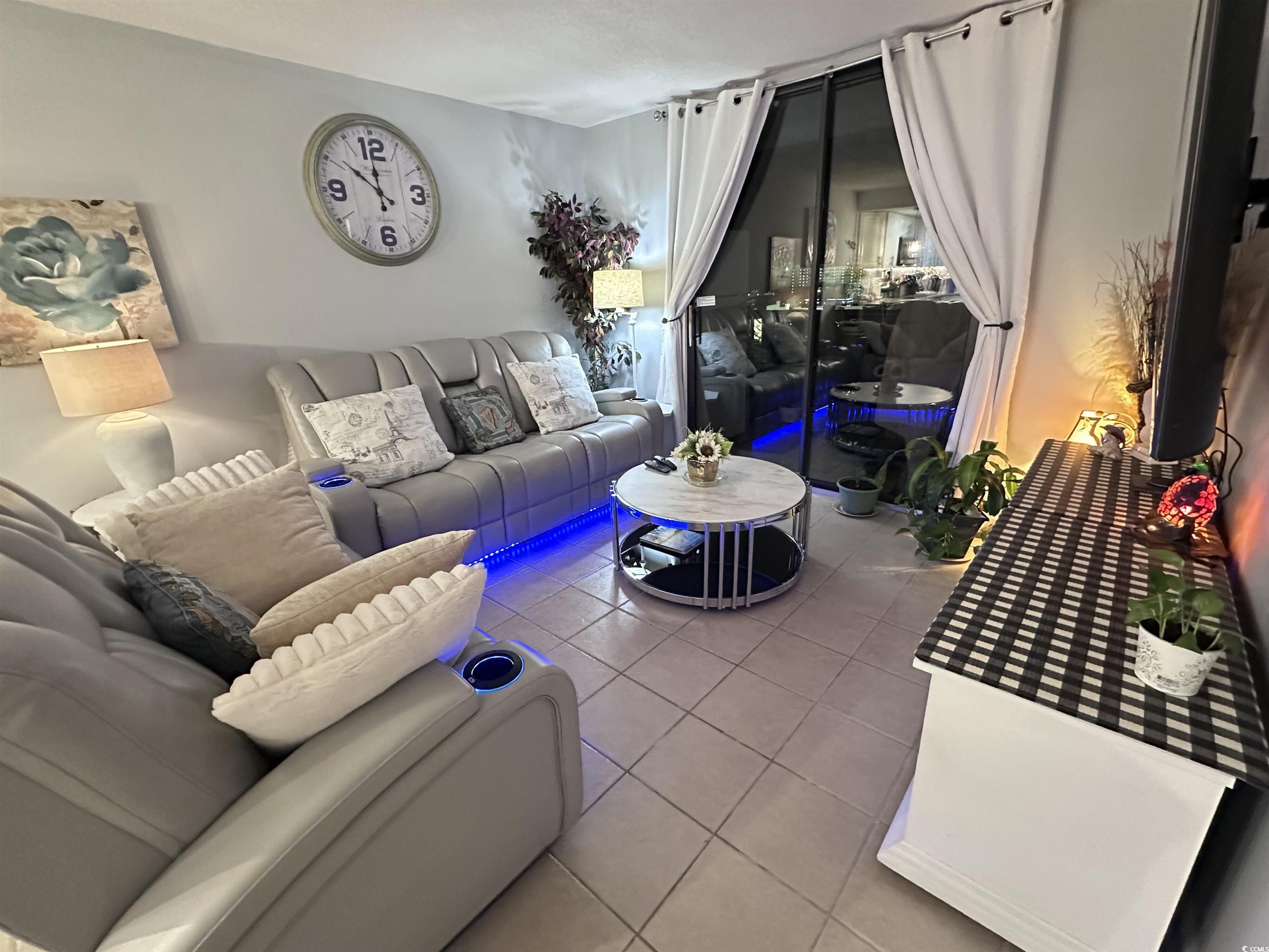 601 Mitchell Drive, Unit 1401 Myrtle Beach, SC 29577 - Photo 6 of 25 View of tiled living area