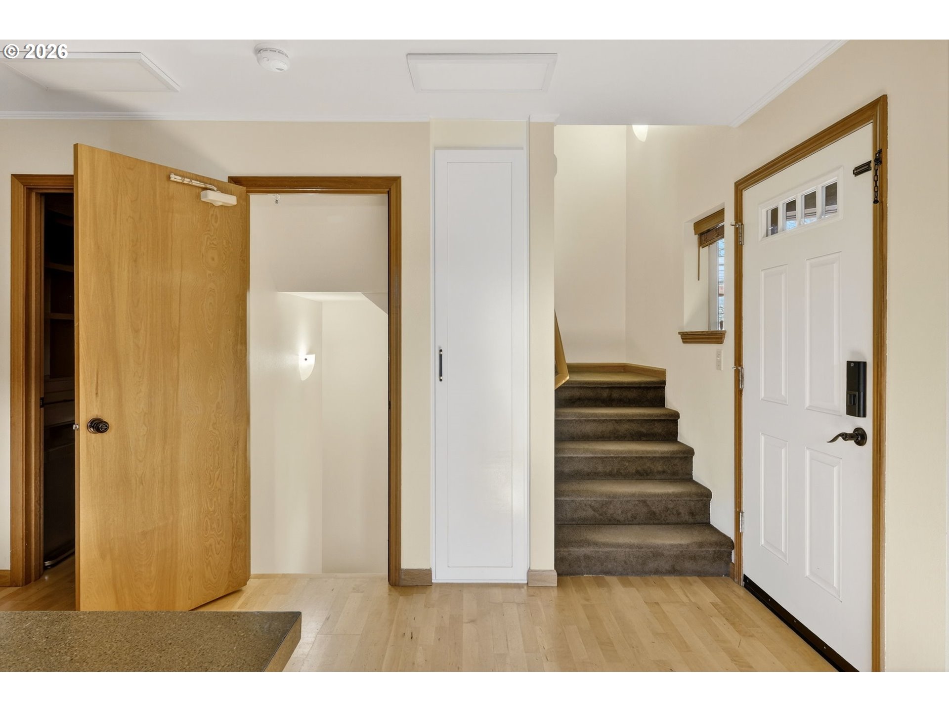 12132 Southeast Pardee Street Portland, OR 97266 - Photo 18 of 35 a view of a bathroom with wooden floor and a bathroom