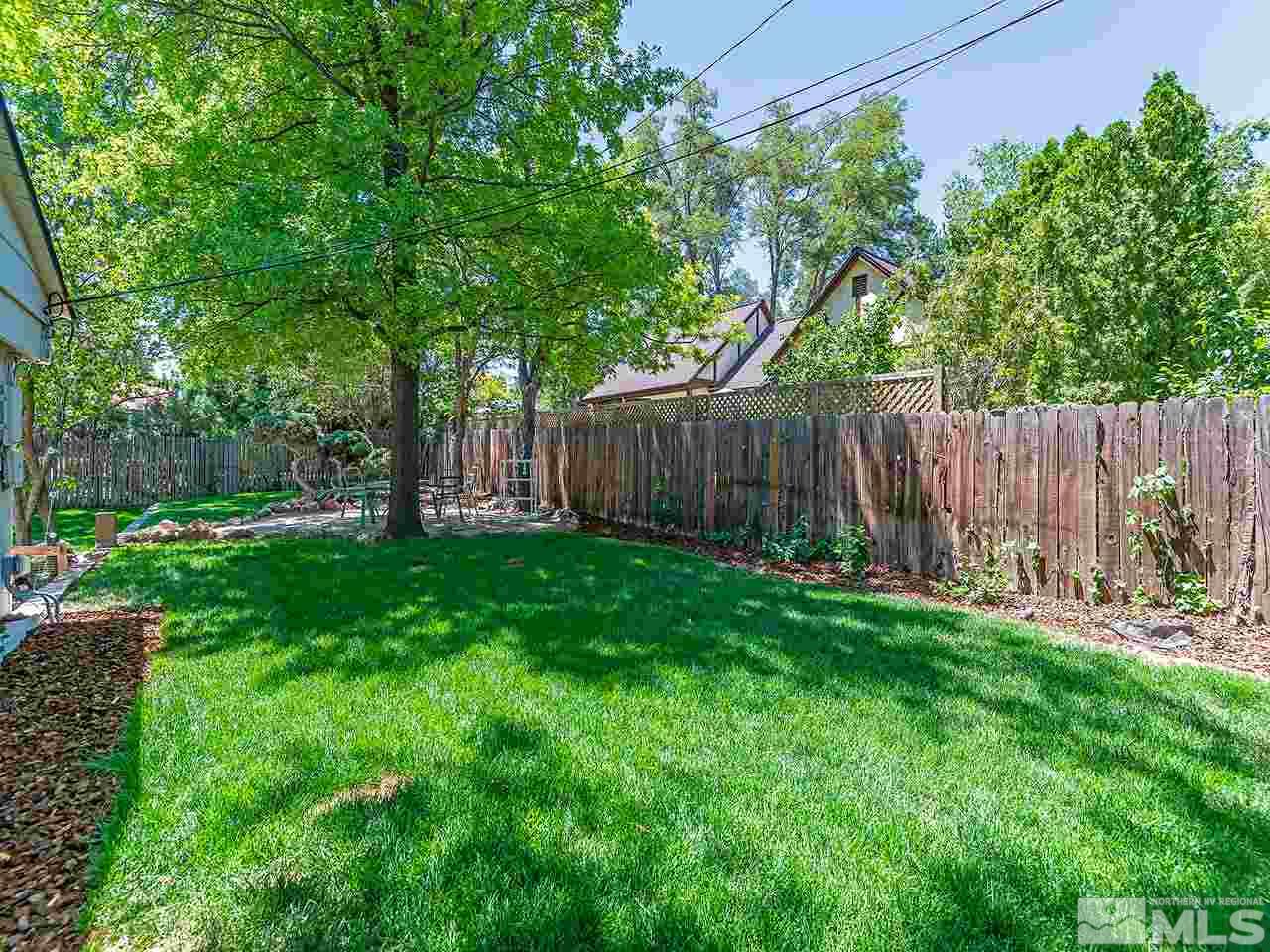 2065 Plumas Street Reno, NV 89509 - Photo 3 of 21 a view of a backyard with table and chairs and a large tree