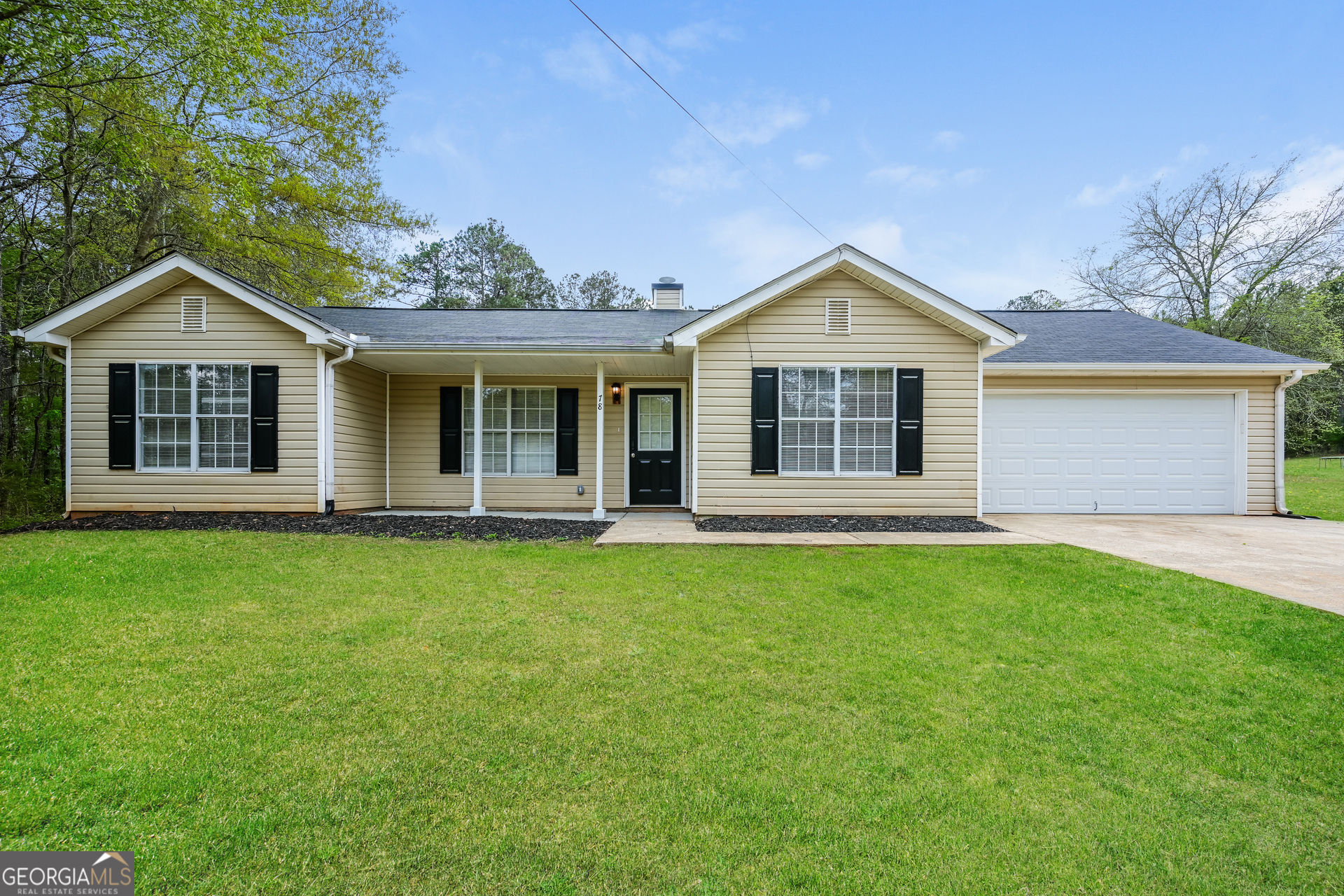 a house with a outdoor space
