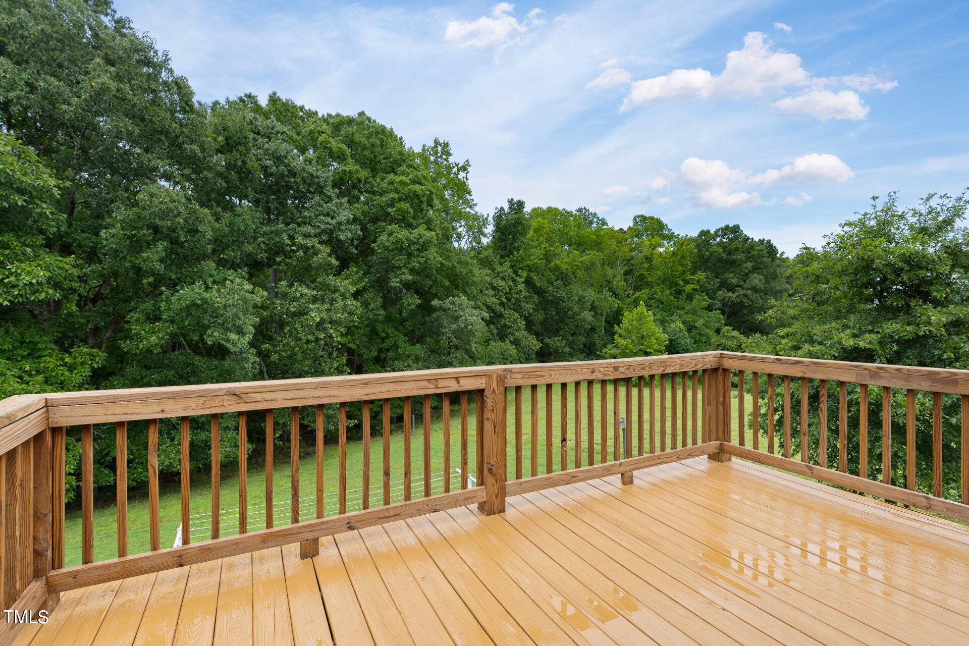 4676 Uzzle Road Rougemont, NC 27572 - Photo 58 of 74 a balcony with wooden floor and fence