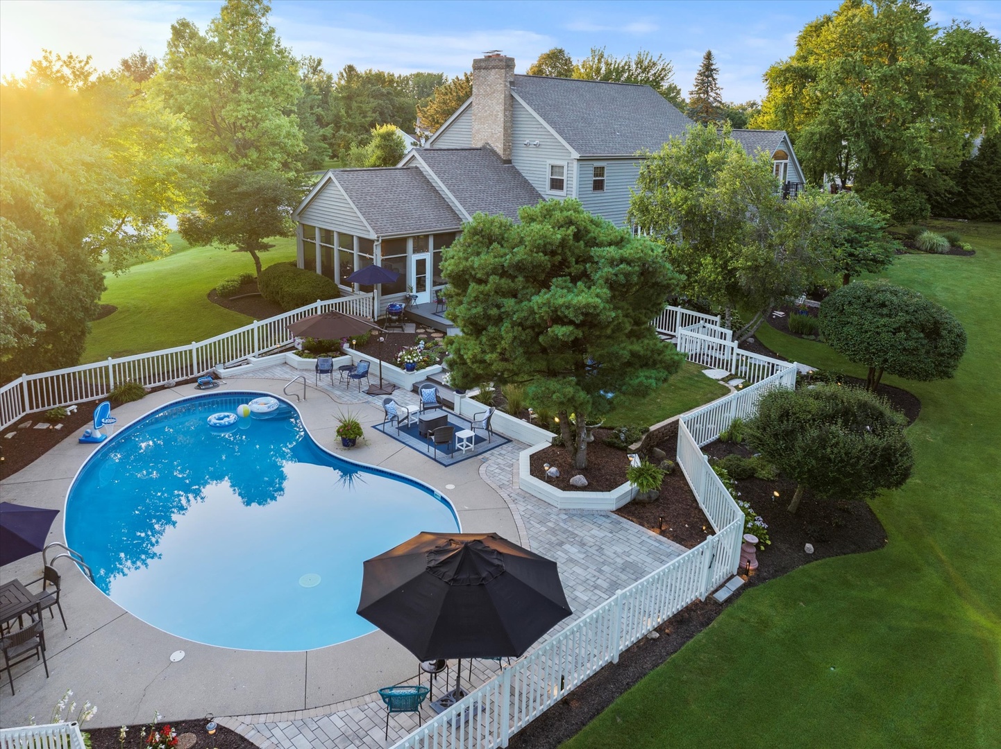3218 Opengate Road Crystal Lake, IL 60012 - Photo 6 of 60 an aerial view of a house with yard swimming pool and outdoor seating