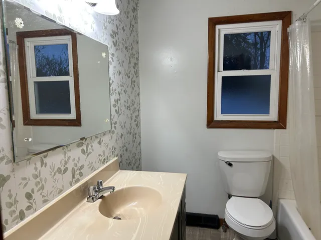 a bathroom with a sink and a toilet