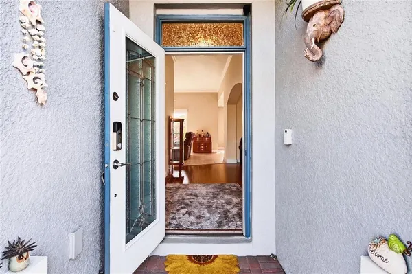a view of a entryway door