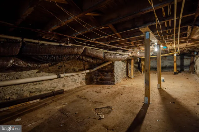 a view of storage and utility room