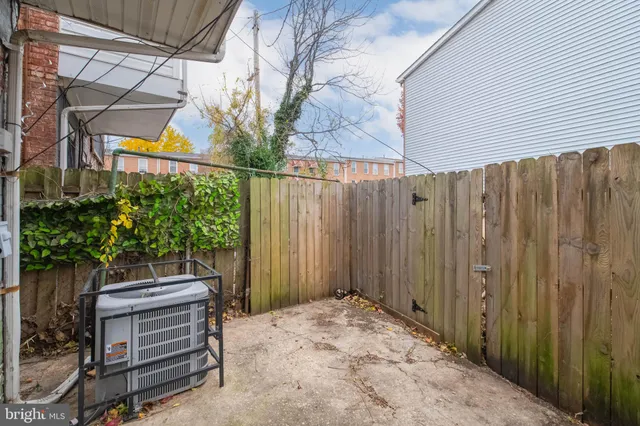 a backyard of a house