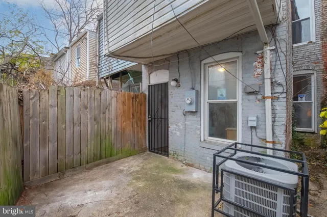 a backyard of a house