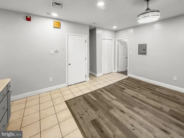 a view of an empty room