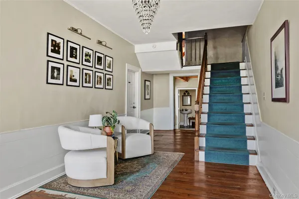 a living room with furniture and window