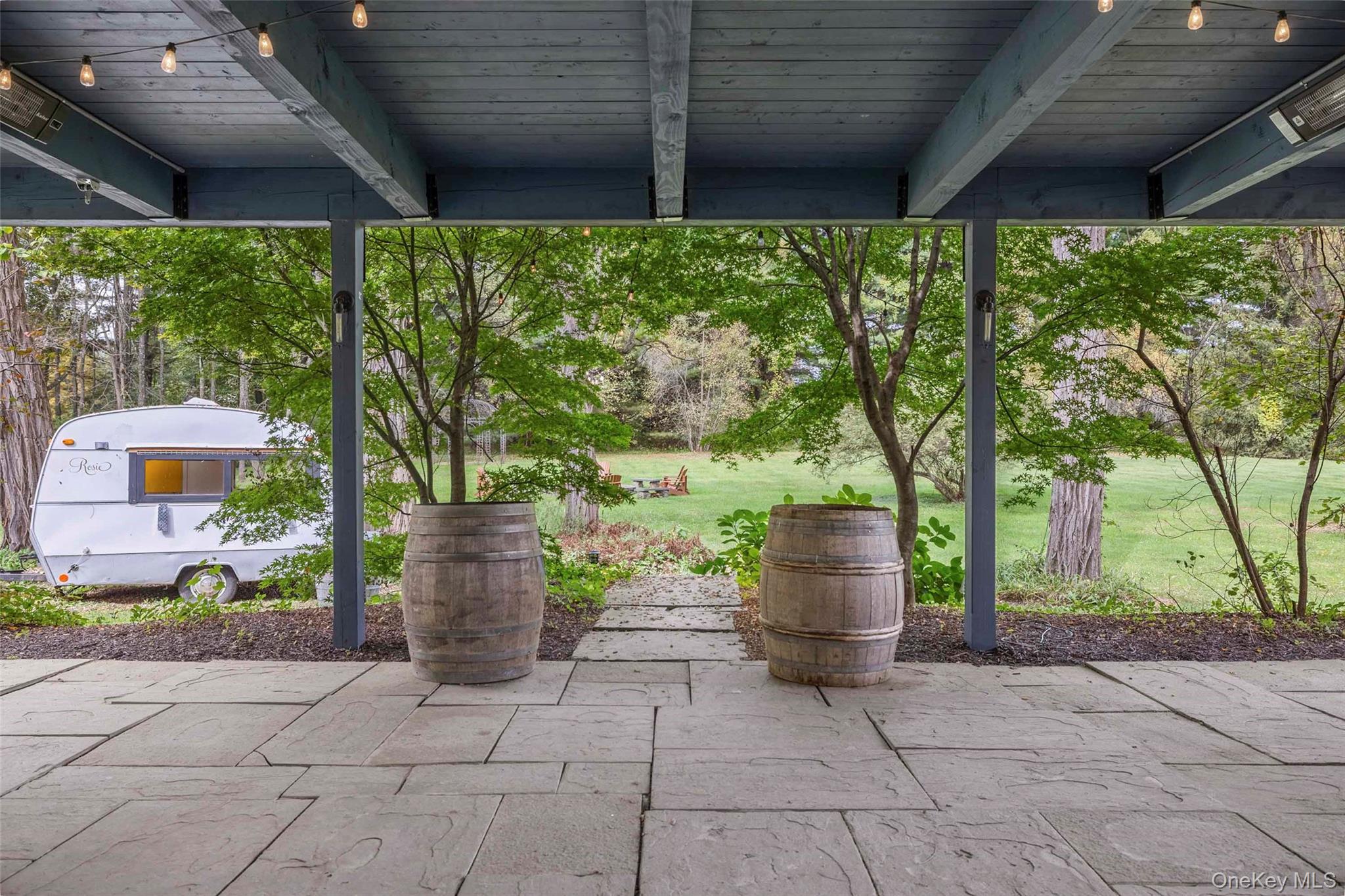 4494-4496 Highway 209 Stone Ridge, NY 12484 - Photo 40 of 48 a view of a porch with furniture and garden