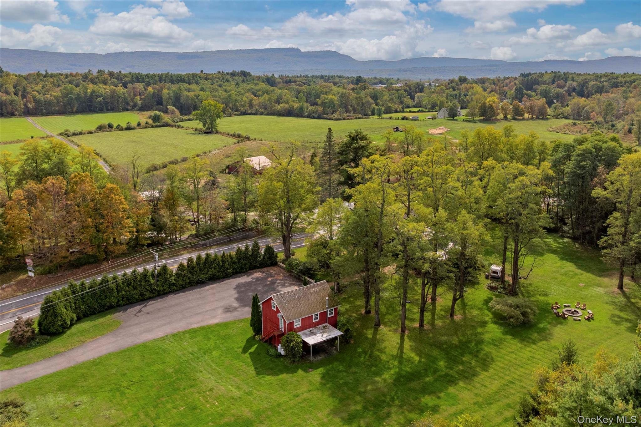 4494-4496 Highway 209 Stone Ridge, NY 12484 - Photo 46 of 48 an aerial view of a house with a garden