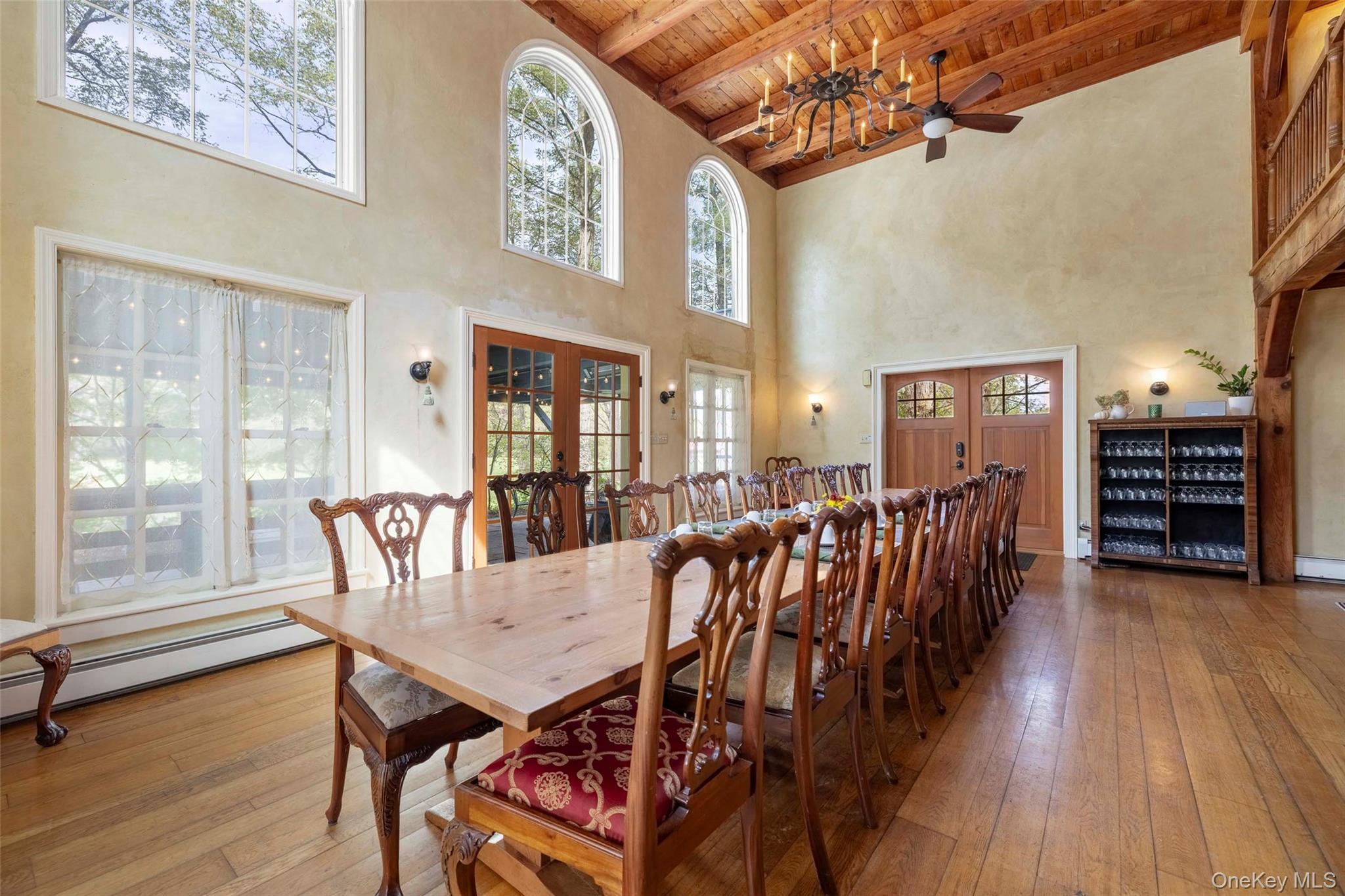 4494-4496 Highway 209 Stone Ridge, NY 12484 - Photo 5 of 48 a view of a dining room with furniture and wooden floor