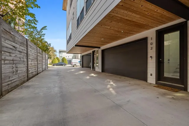a view of a house with a garage