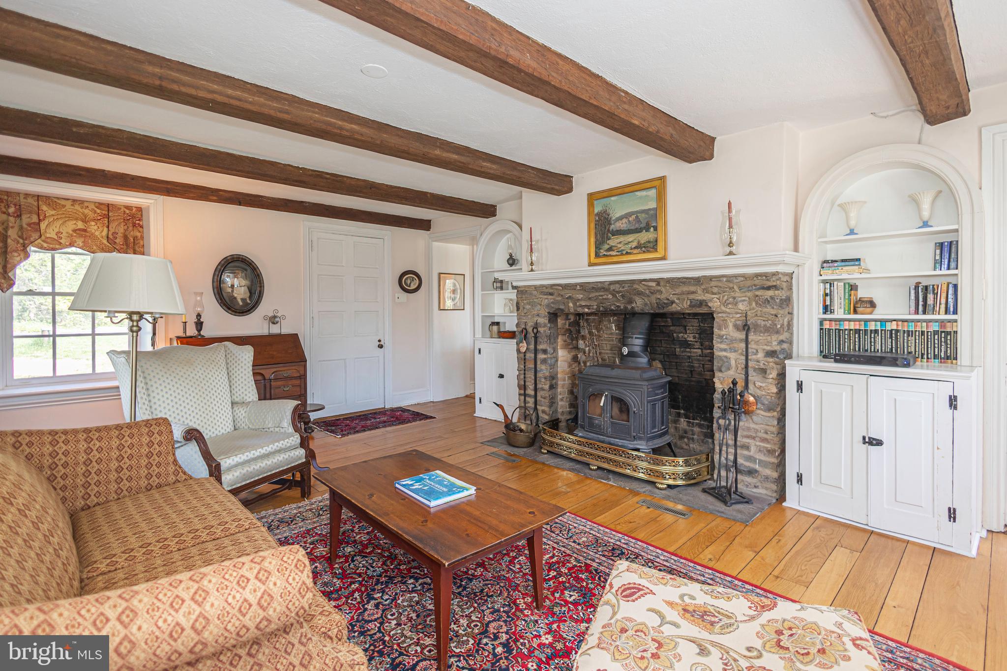 1193 Swamp Road Furlong, PA 18925 - Photo 20 of 70 Formal living room with exposed beams