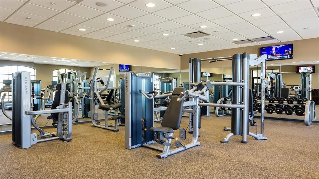 2479 Dubai Street Kissimmee, FL 34747 - Photo 51 of 70 a view of a room with gym equipment