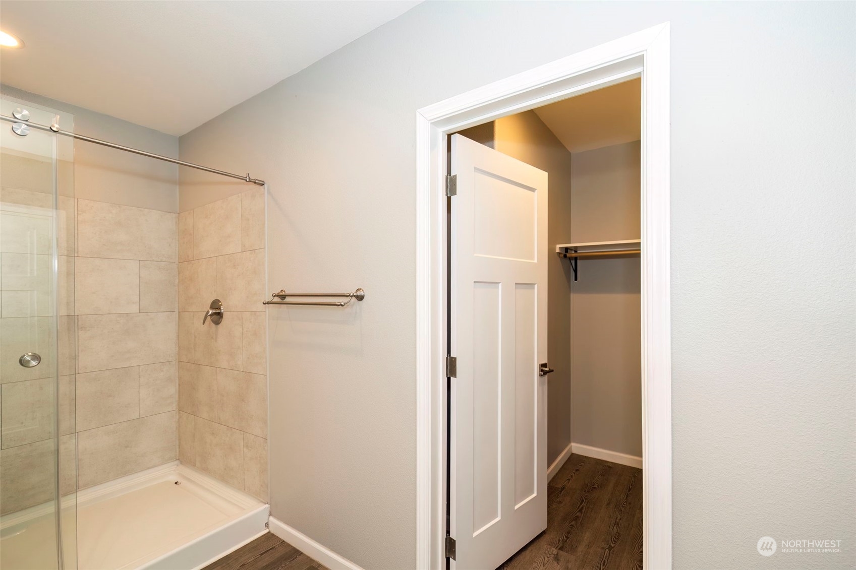 17340 Sargent Road Southwest, Unit 24 Rochester, WA 98579 - Photo 17 of 26 a view of a bathroom with a shower and a sink