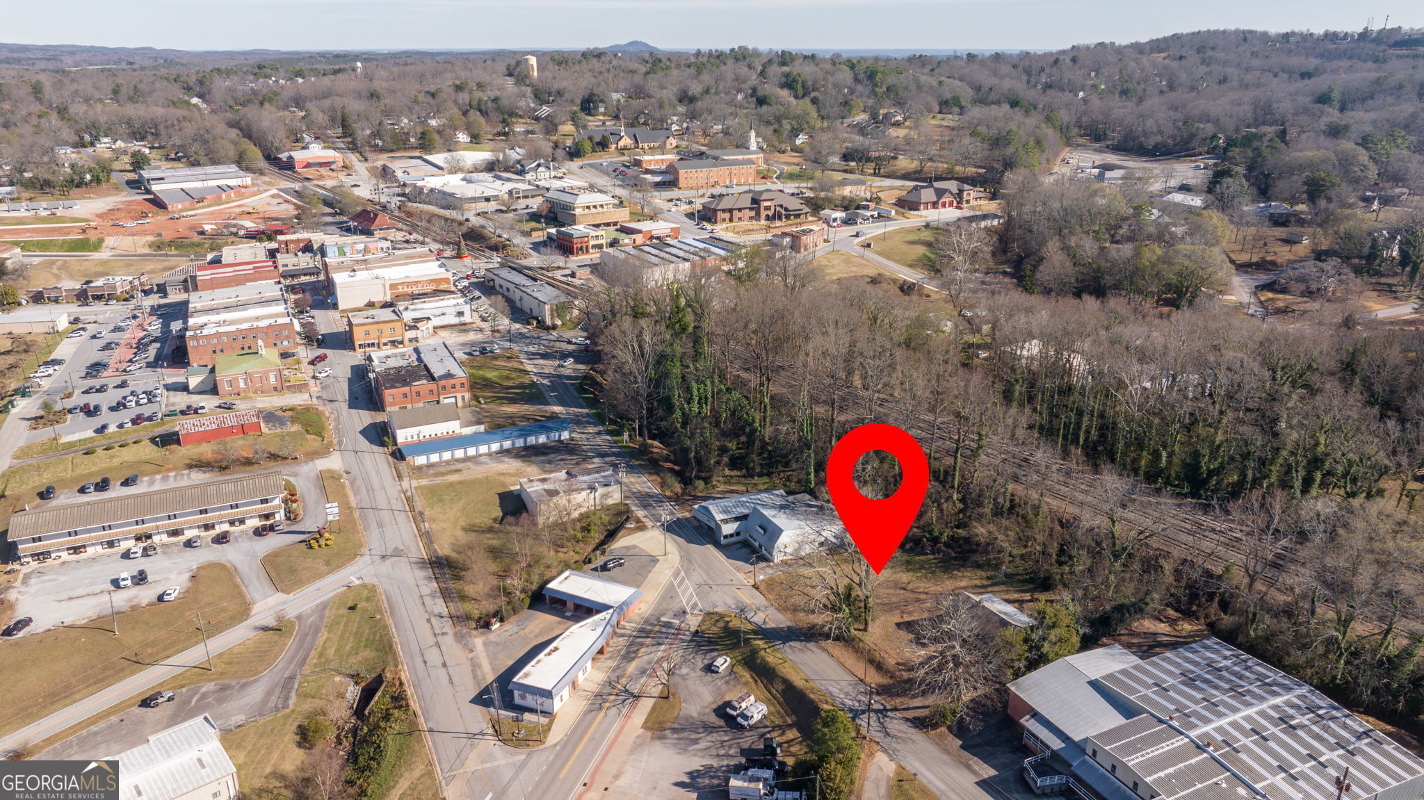 0 Irvin Street Cornelia, GA 30531 - Photo 19 of 31 an aerial view of a houses with a swimming pool