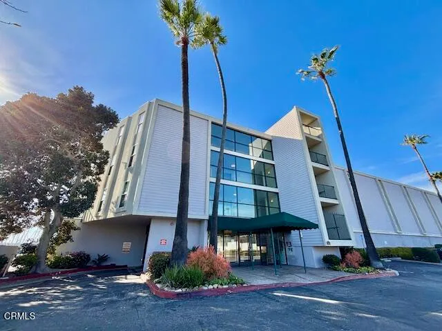 a front view of a building