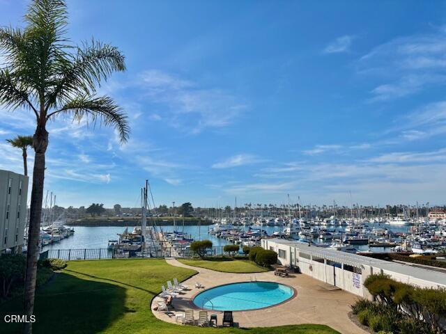 3101 Peninsula Road, Unit 217 Oxnard, CA 93035 - Photo 5 of 17 a view of a swimming pool and lake view