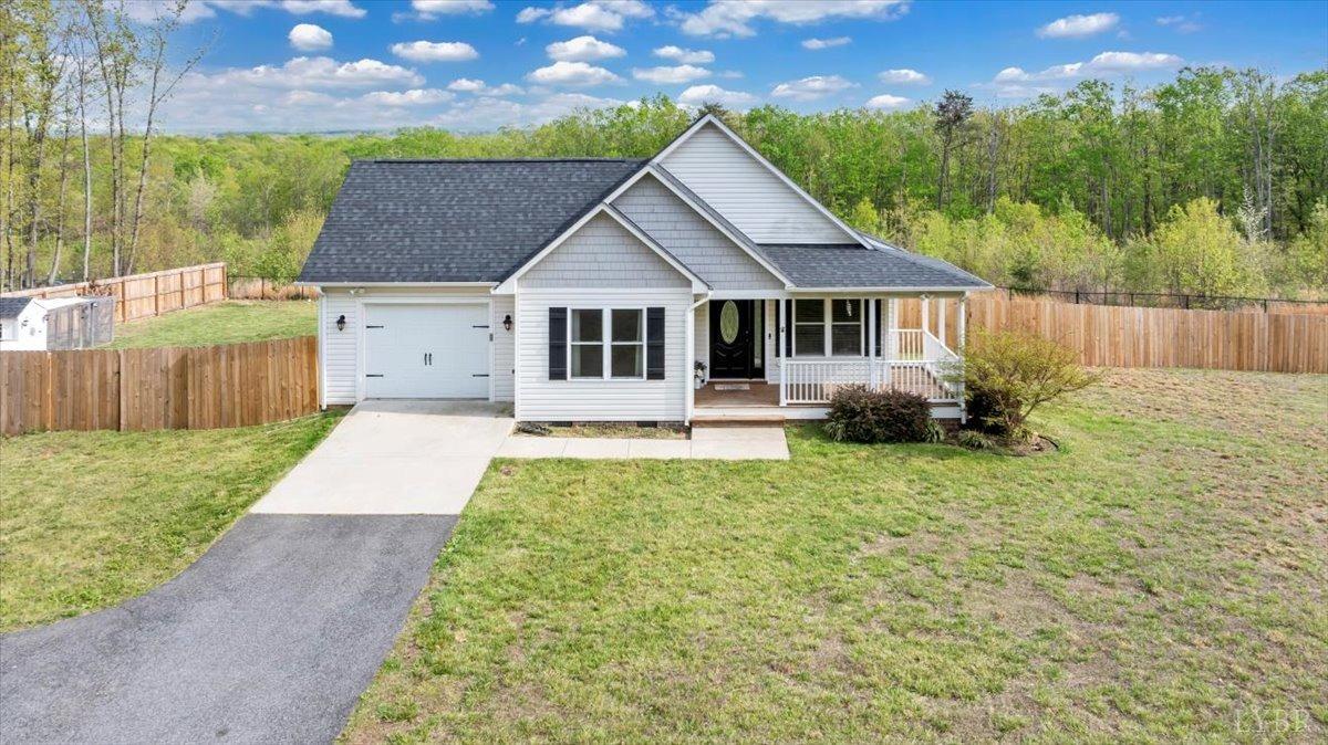 1400 Mountain Cut Road Appomattox, VA 24522 - Photo 2 of 55 a house view with a garden space
