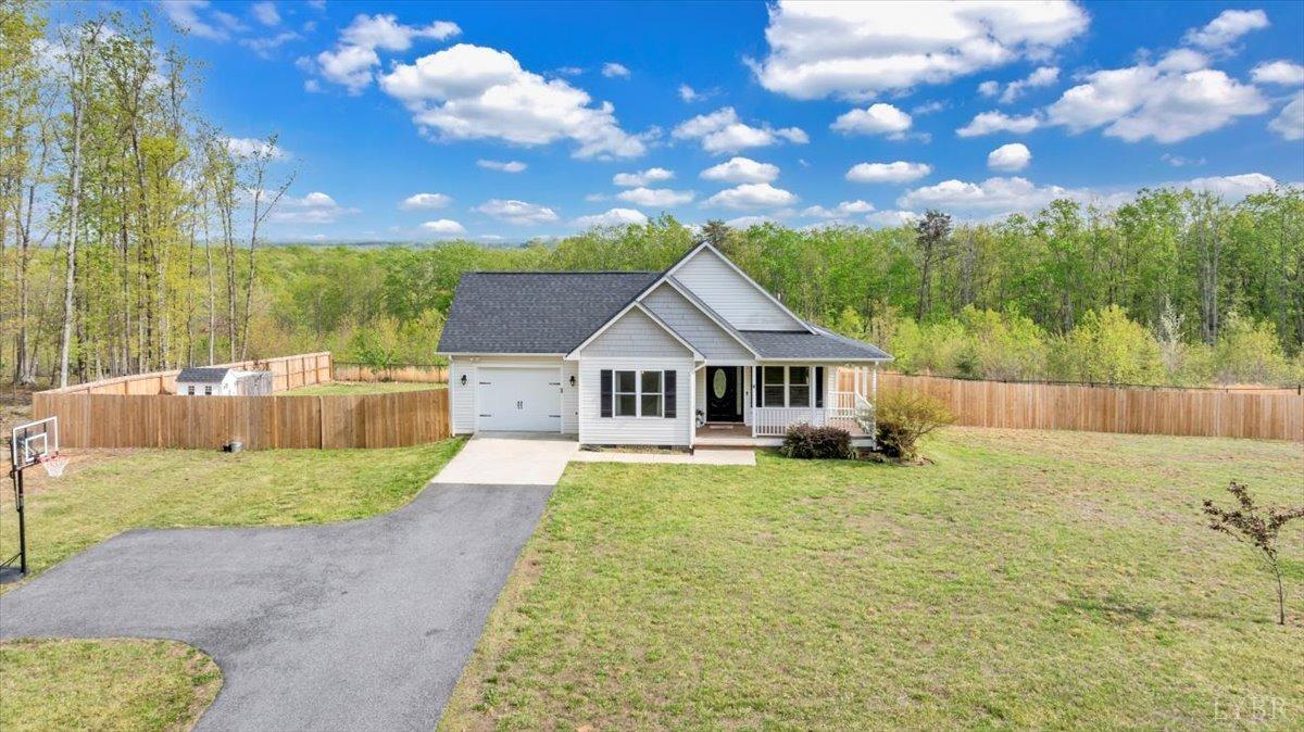 1400 Mountain Cut Road Appomattox, VA 24522 - Photo 38 of 55 a front view of a house with garden