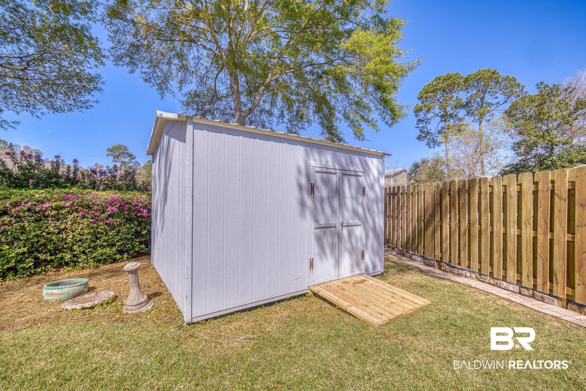2881 Eslava Circle Lillian, AL 36549 - Photo 33 of 58 View of shed with a fenced backyard