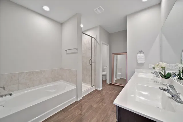 a bathroom with a sink and bathtub