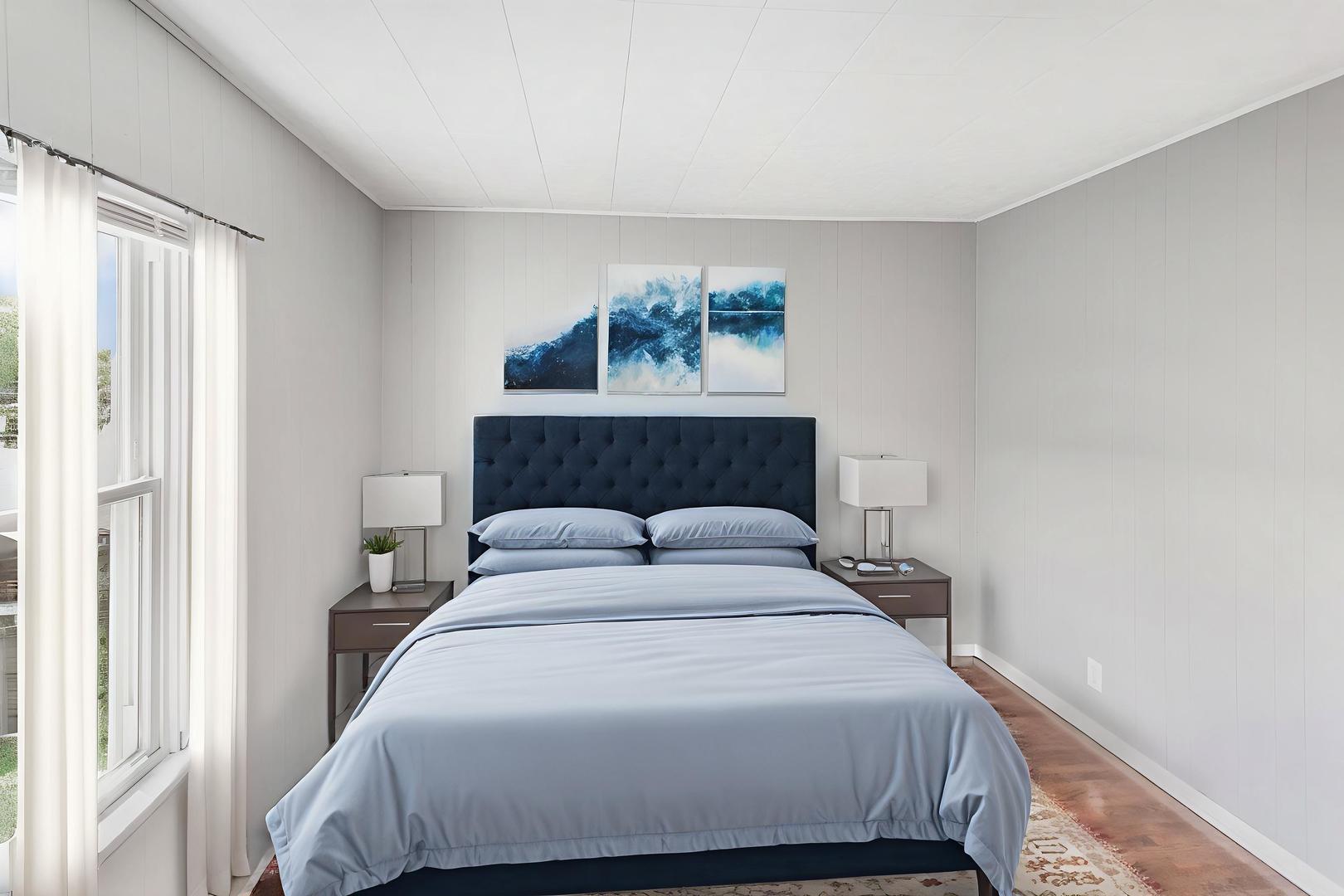 705 Nicholson Street Joliet, IL 60435 - Photo 16 of 26 a bedroom with a large bed and a window