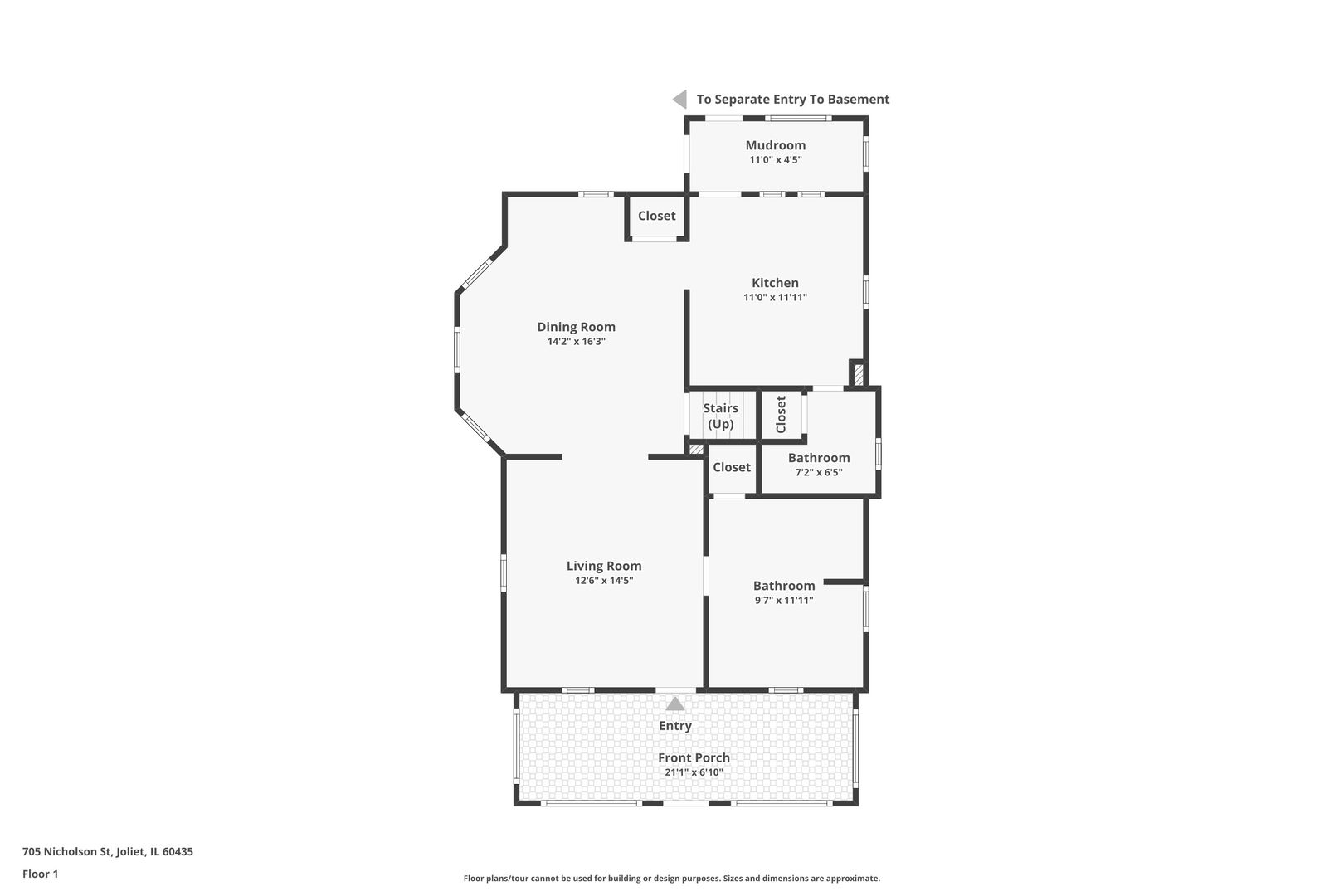 705 Nicholson Street Joliet, IL 60435 - Photo 23 of 26 a picture of floor plan