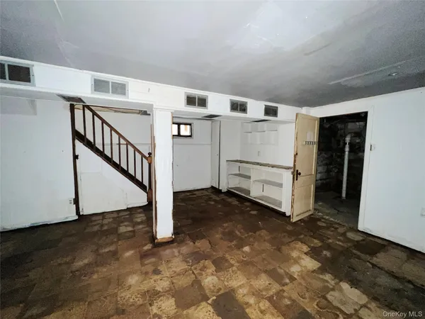 a view of a hallway with entryway