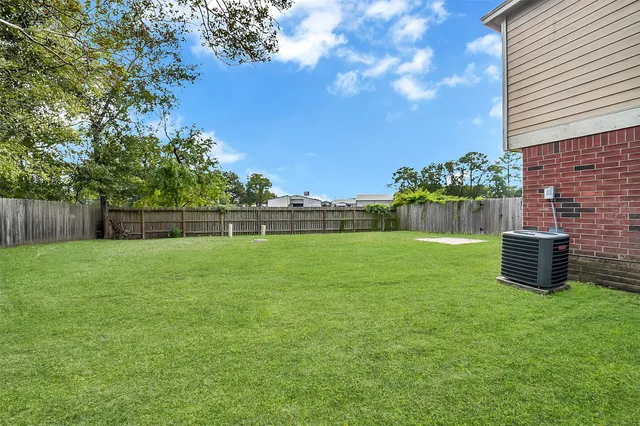 a view of an outdoor space and a yard