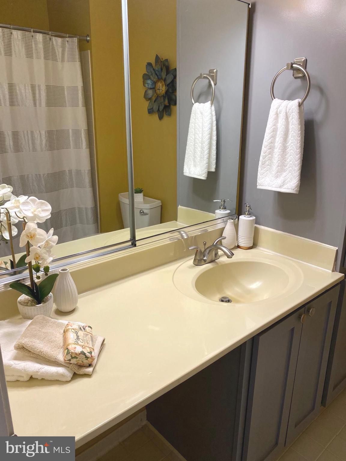45 Main Street Chesterbrook, PA 19087 - Photo 23 of 36 a bathroom with a sink and a mirror