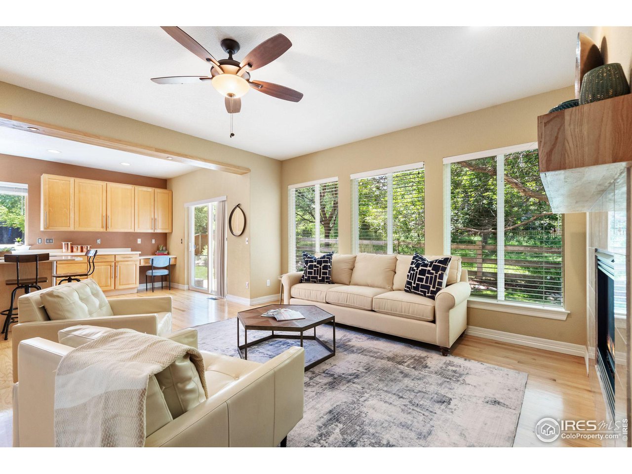 633 Americana Road Longmont, CO 80504 - Photo 8 of 23 Family Room and Kitchen