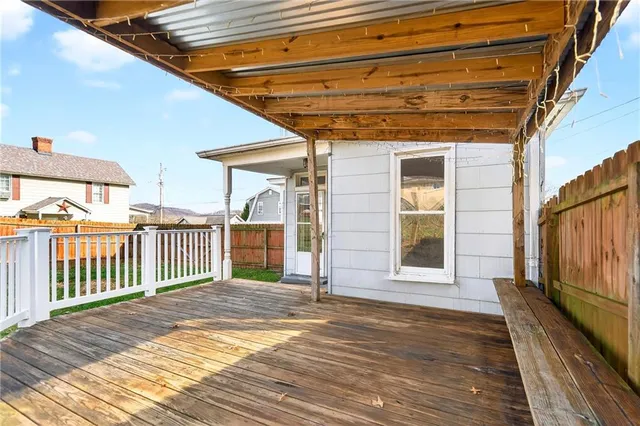 a view of a backyard of a house