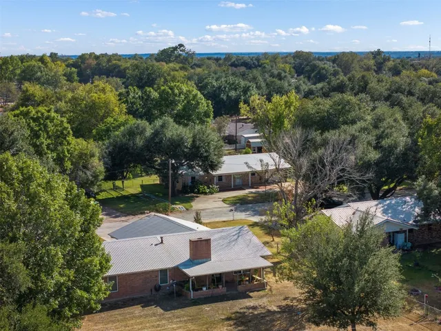 an aerial view of a city