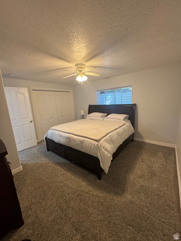 1976 River Bottom Road Springville, UT 84663 - Photo 38 of 45 Spacious room featuring neutral carpeting, a ceiling fan with integrated lighting, and a window with blinds