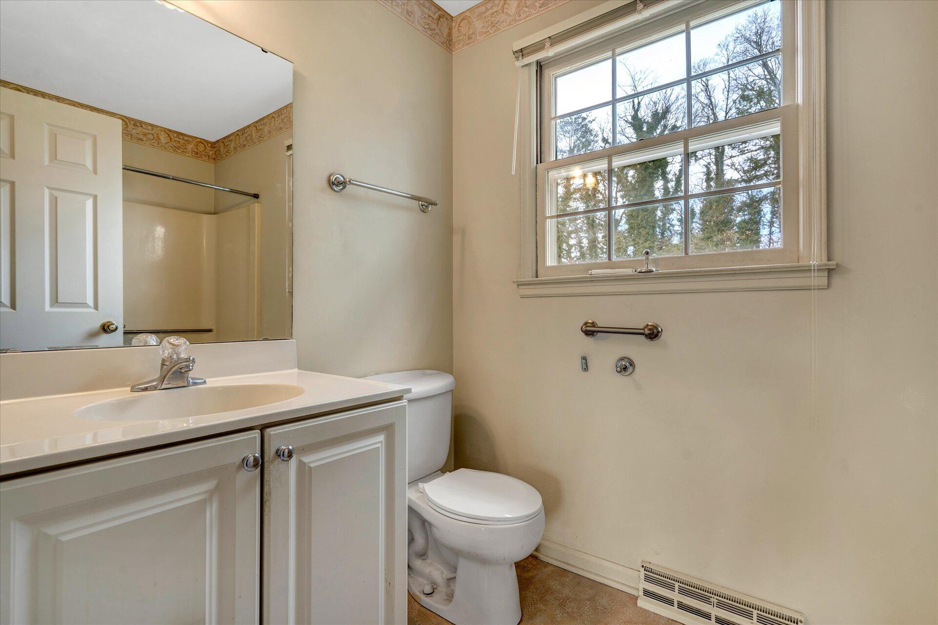 306 Ridgeview Road Blue Ridge, VA 24064 - Photo 25 of 30 a bathroom with a sink toilet and a mirror