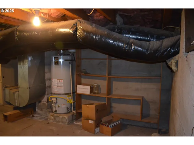 a picture of water heater room