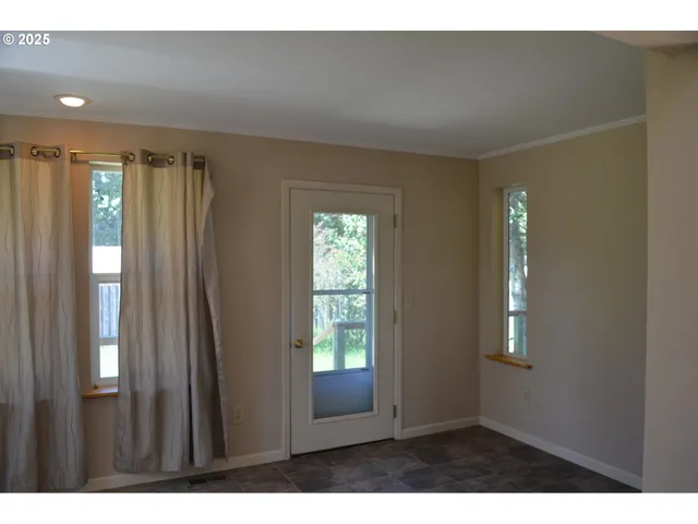 a view interior of a house with wooden floor