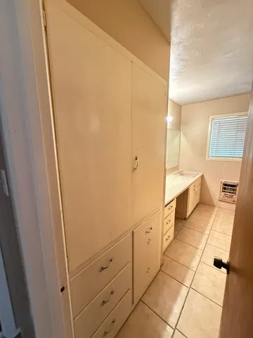 a bathroom with a sink and a shower